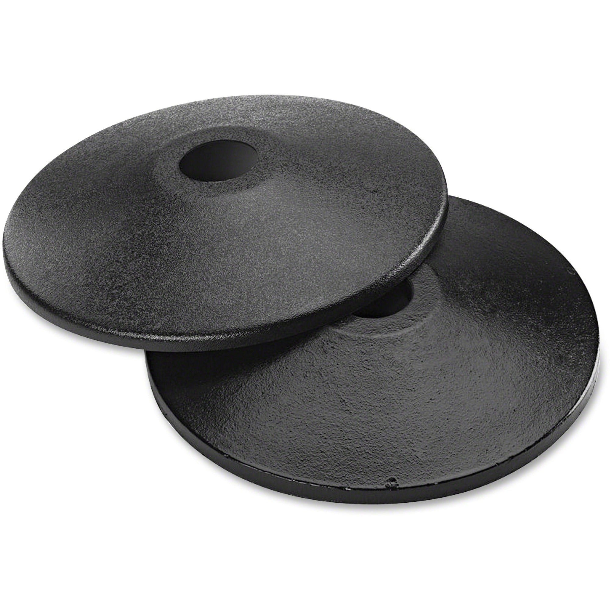 Adjusta-Tape Crowd Control Base Only, Steel, 14" Deep, Black, 2/Box
