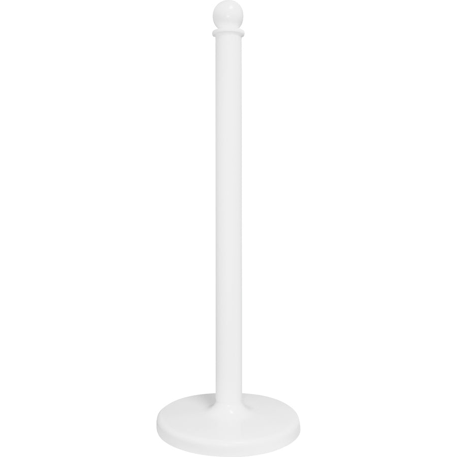 Tatco Plastic Stanchions and Chains - White Plastic 39" Post - White - 6 / Box - 