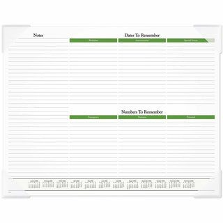 At-A-Glance Panoramic Floral Desk Pad - Standard Size - Monthly - 12 Month - January 2024 - December 2024 - 1 Month Single Page Layout - 21 3/4" x 17" White Sheet - 2.13" x 2.25" Block - Desk Pad - Poly, Paper - Bleed Resistant Paper, Unruled Daily B