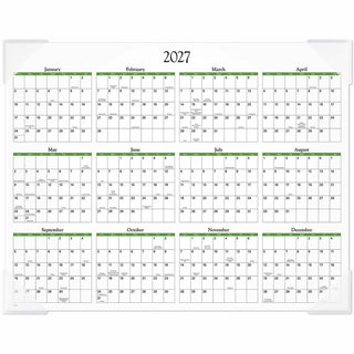 At-A-Glance Panoramic Floral Desk Pad - Standard Size - Monthly - 12 Month - January 2024 - December 2024 - 1 Month Single Page Layout - 21 3/4" x 17" White Sheet - 2.13" x 2.25" Block - Desk Pad - Poly, Paper - Bleed Resistant Paper, Unruled Daily B