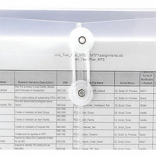 Poly String and Button Interoffice Envelopes, Open-Side (Horizontal), 9.75 x 11.63, Clear, 5/Pack