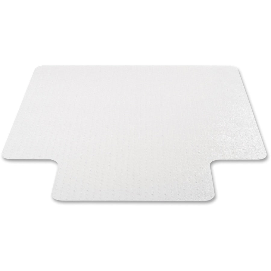 EconoMat Occasional Use Chair Mat for Low Pile Carpet, 45 x 53, Wide Lipped, Clear