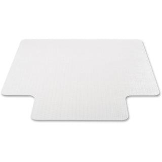 EconoMat Occasional Use Chair Mat for Low Pile Carpet, 45 x 53, Wide Lipped, Clear