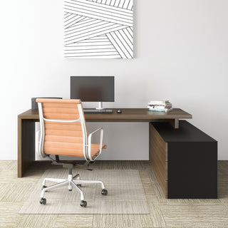 EconoMat Occasional Use Chair Mat, Low Pile Carpet, Flat, 46 x 60, Rectangle, Clear