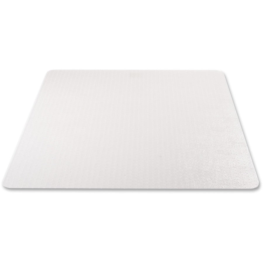 EconoMat Occasional Use Chair Mat, Low Pile Carpet, Flat, 46 x 60, Rectangle, Clear