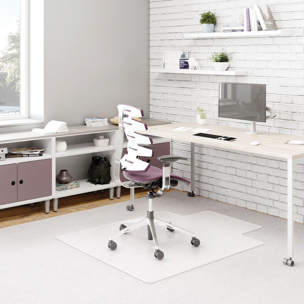 DuraMat Moderate Use Chair Mat for Low Pile Carpet, 46 x 60, Wide Lipped, Clear