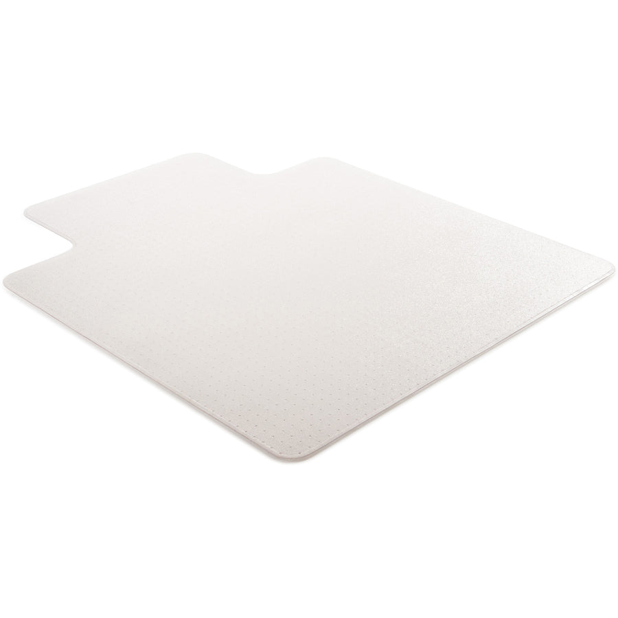 RollaMat Frequent Use Chair Mat, Med Pile Carpet, Flat, 45 x 53, Wide Lipped, Clear