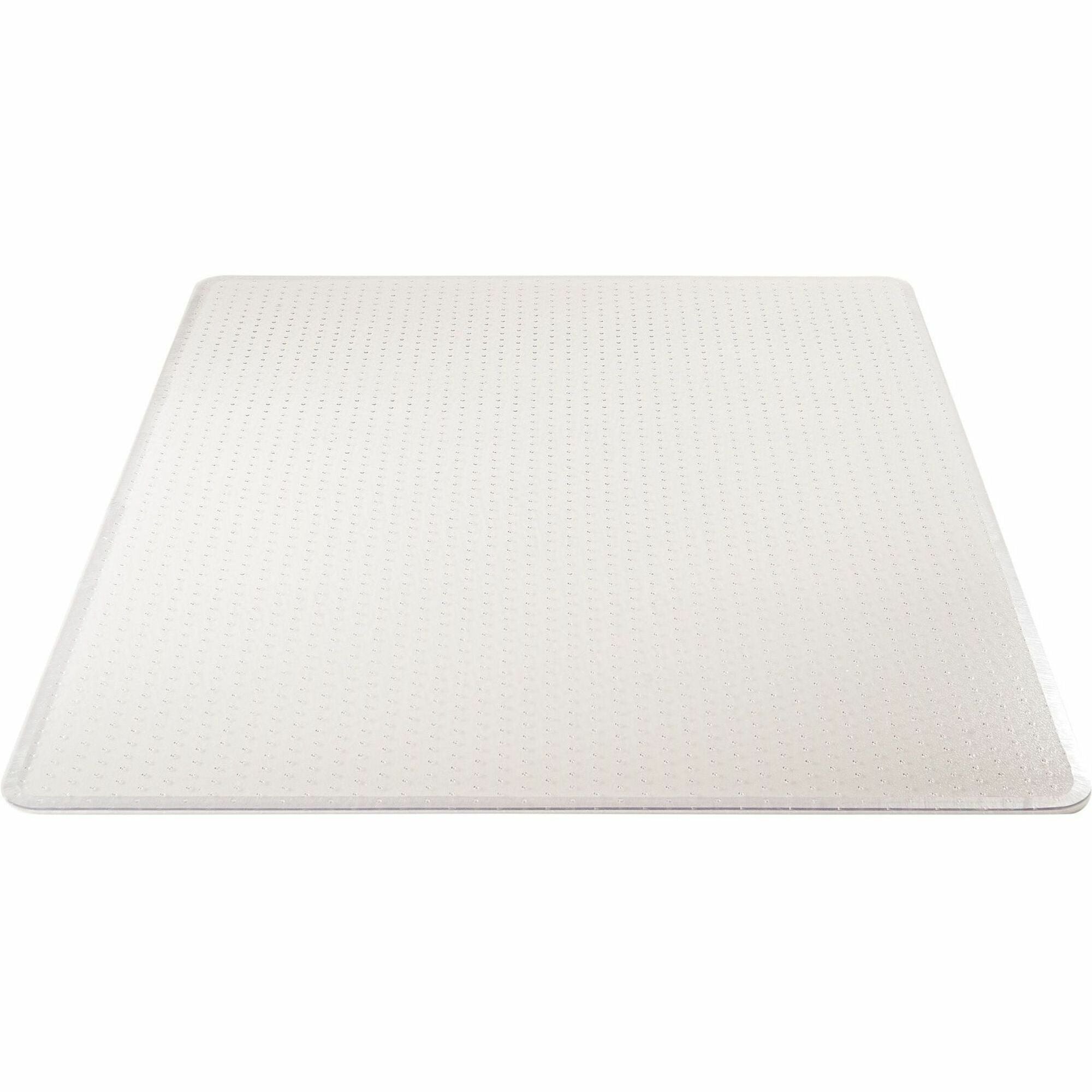 Deflecto ExecuMat for Carpet - Carpeted Floor - 60" Length x 60" Width x 0.333" Thickness - Vinyl - Clear - 1Each