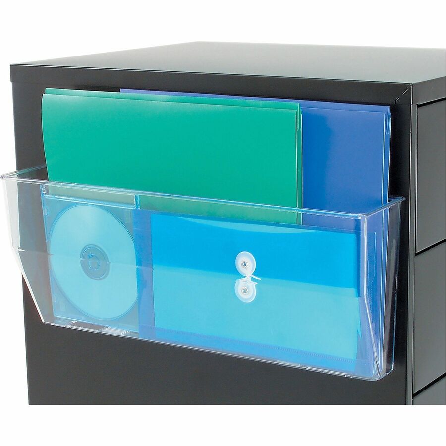Magnetic DocuPocket Wall File, Legal/Letter Size, 15" x 3" x 6.38", Clear