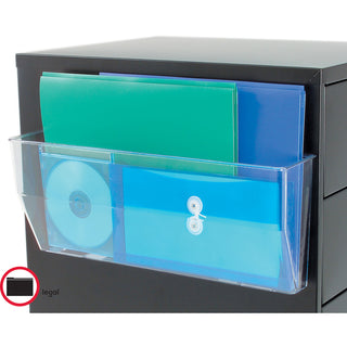 Magnetic DocuPocket Wall File, Legal/Letter Size, 15" x 3" x 6.38", Clear