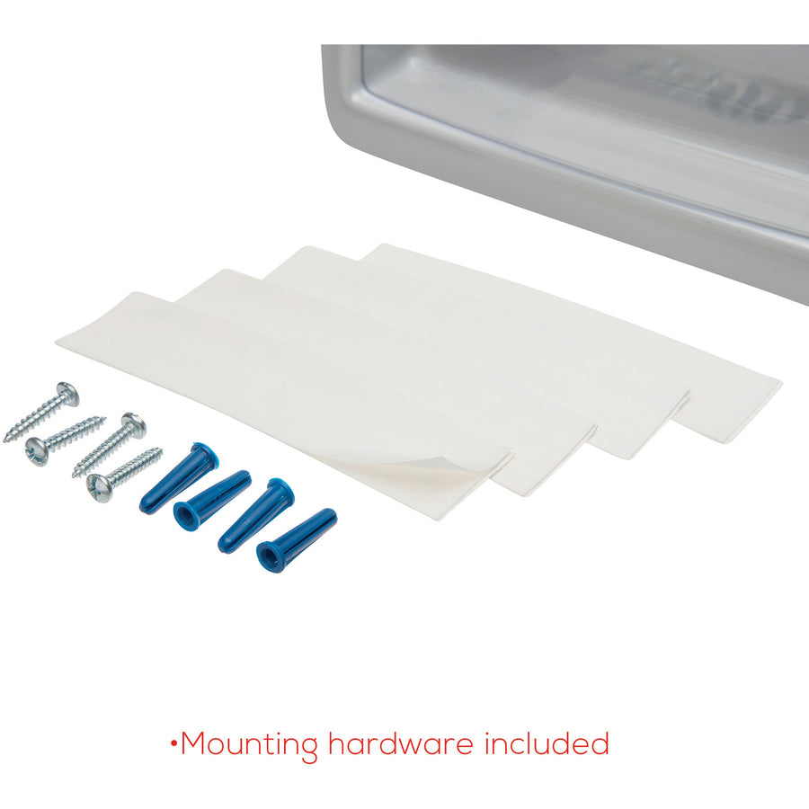 Multi-Tiered Desktop/Wall-Mount Literature Holders, 20.25w x 5d x 19.88h, Gray, Ships in 4-6 Business Days