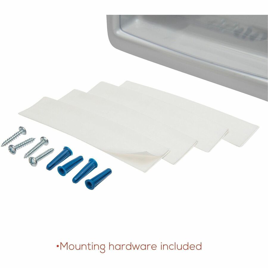 Multi-Tiered Desktop/Wall-Mount Literature Holders, 20.25w x 5d x 19.88h, Gray, Ships in 4-6 Business Days