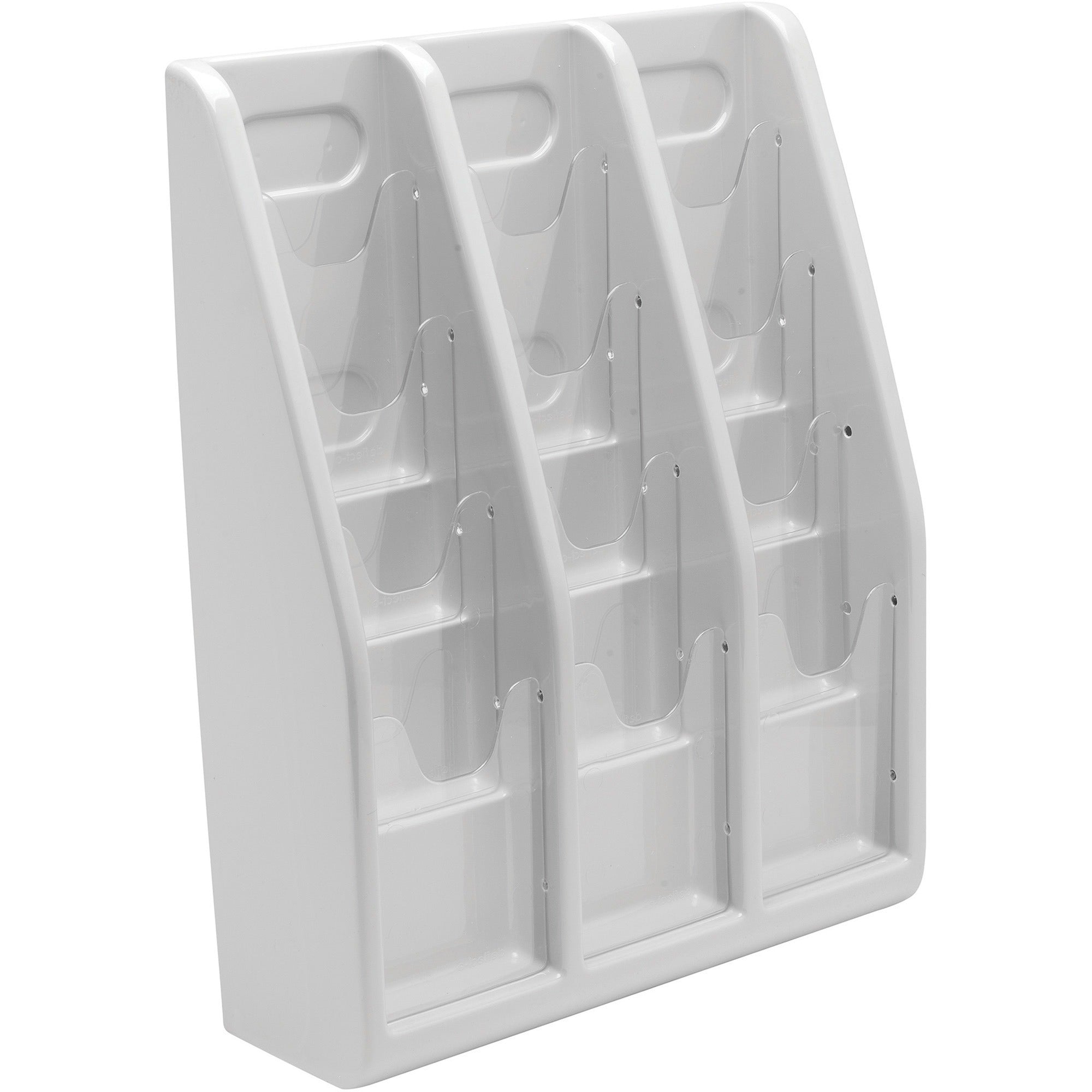 deflecto-multi-compartment-literature-display-12-pockets-198-height-x-158-width-x-5-depthdesktop-durable-lightweight-gray-plastic-1-each_def52809 - 3
