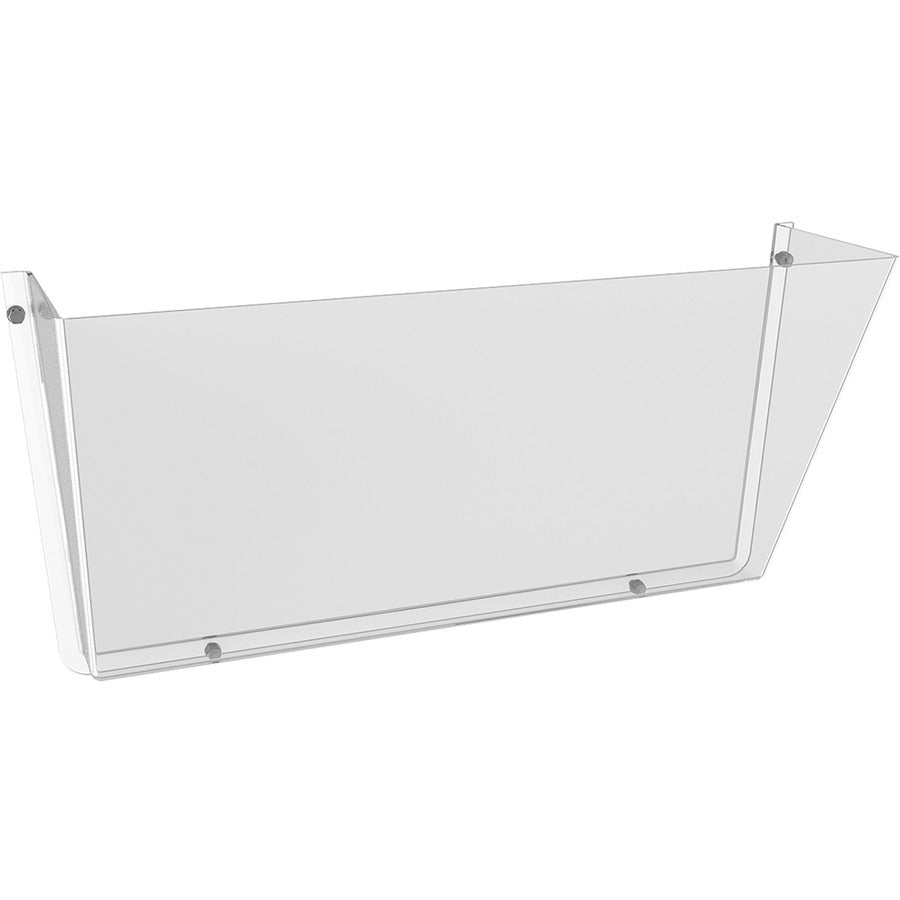 Unbreakable DocuPocket Wall File, Letter Size, 14.5" x 3" x 6.5", Clear