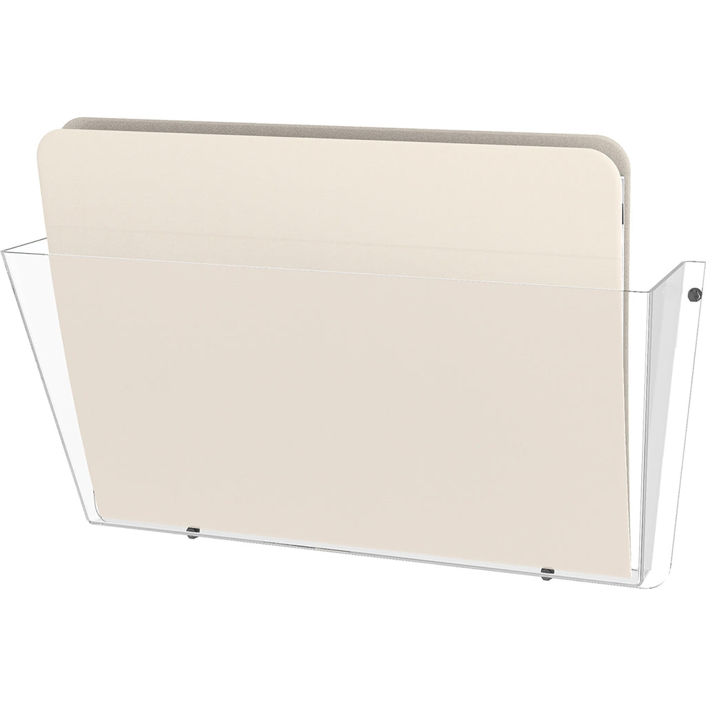 Unbreakable DocuPocket Wall File, Letter Size, 14.5" x 3" x 6.5", Clear