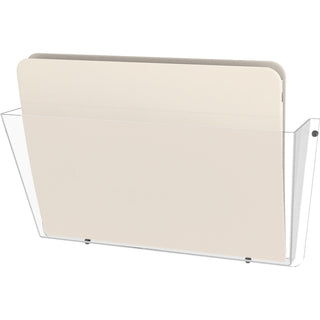Unbreakable DocuPocket Wall File, Letter Size, 14.5" x 3" x 6.5", Clear