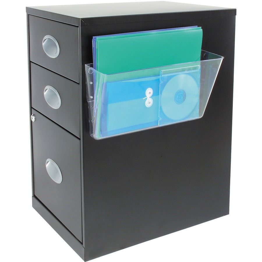 Magnetic DocuPocket Wall File, Letter Size, 13" x 4" x 7", Clear