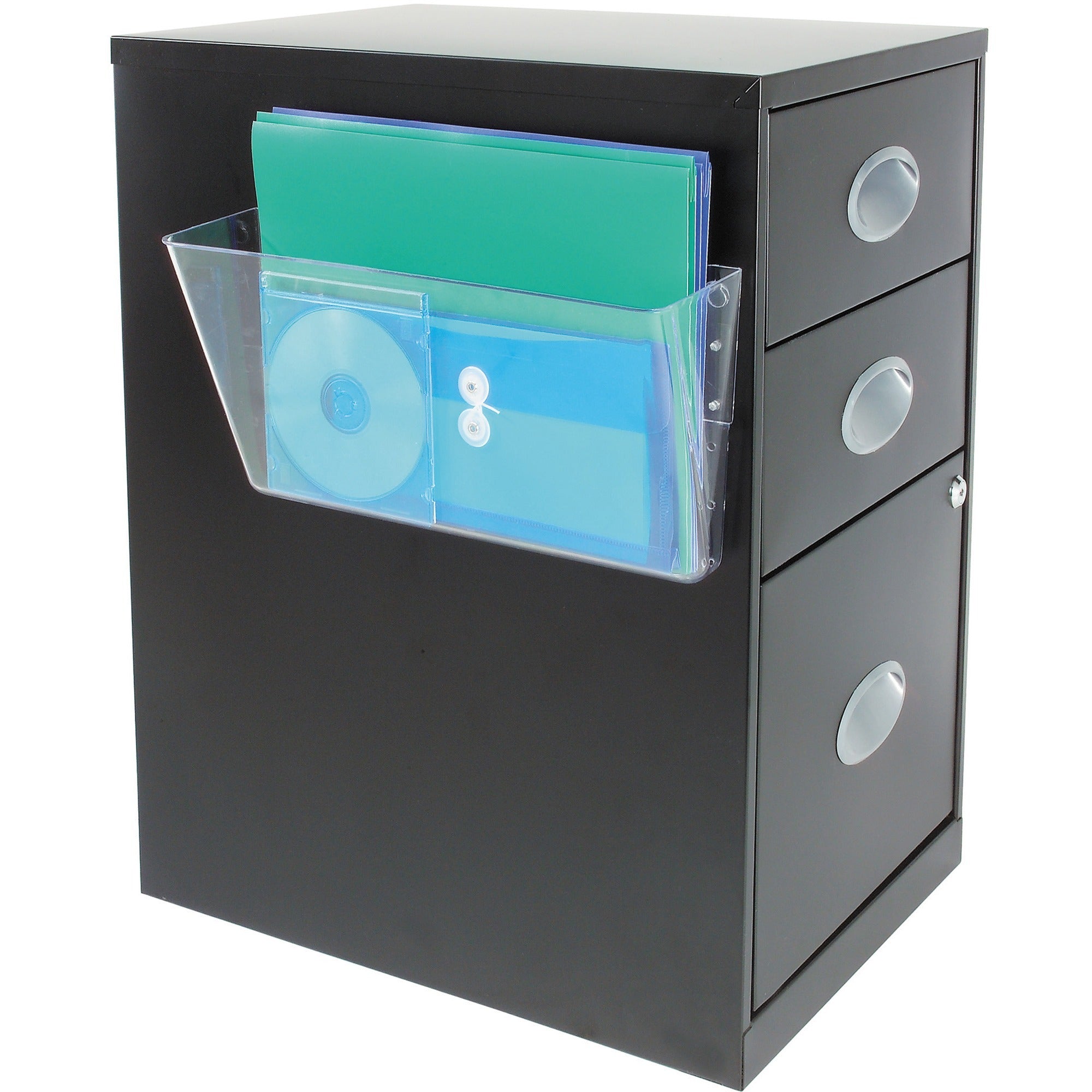 Magnetic DocuPocket Wall File, Letter Size, 13" x 4" x 7", Clear