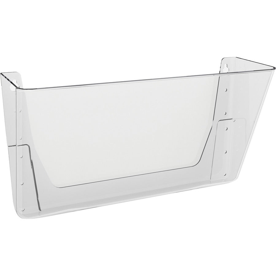 Deflecto EZ Link Stackable DocuPocket - 1 Compartment(s) - 7" Height x 13" Width x 4" Depth - Stackable - Clear - Plastic - 1 Each