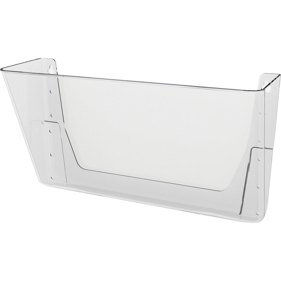 Deflecto EZ Link Stackable DocuPocket - 1 Compartment(s) - 7" Height x 13" Width x 4" Depth - Stackable - Clear - Plastic - 1 Each