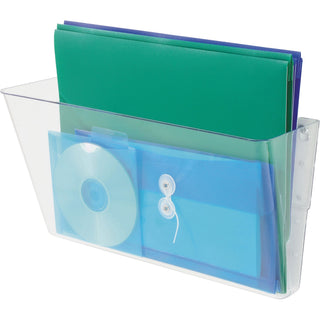 Stackable DocuPocket Wall File, Legal Size, 16.25" x 4" , Clear