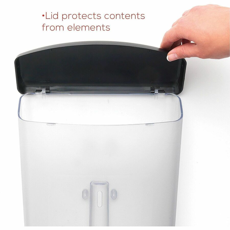 Outdoor Literature Box, 10w x 4.5d x 13.13h, Clear/Black