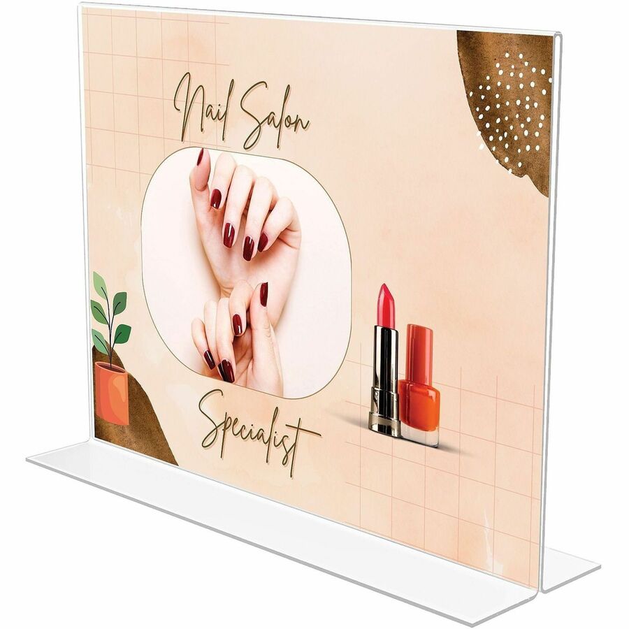 Classic Image Double-Sided Sign Holder, 11 x 8.5 Insert, Clear