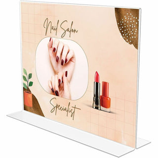 Classic Image Double-Sided Sign Holder, 11 x 8.5 Insert, Clear
