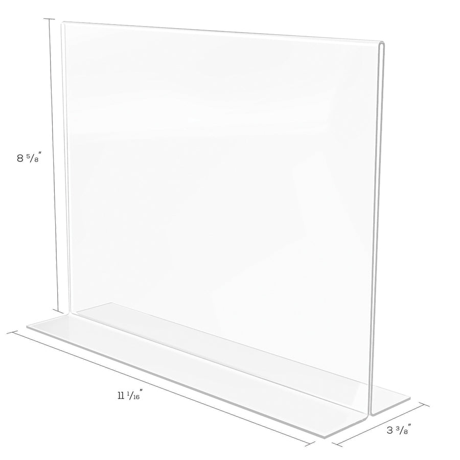 Classic Image Double-Sided Sign Holder, 11 x 8.5 Insert, Clear
