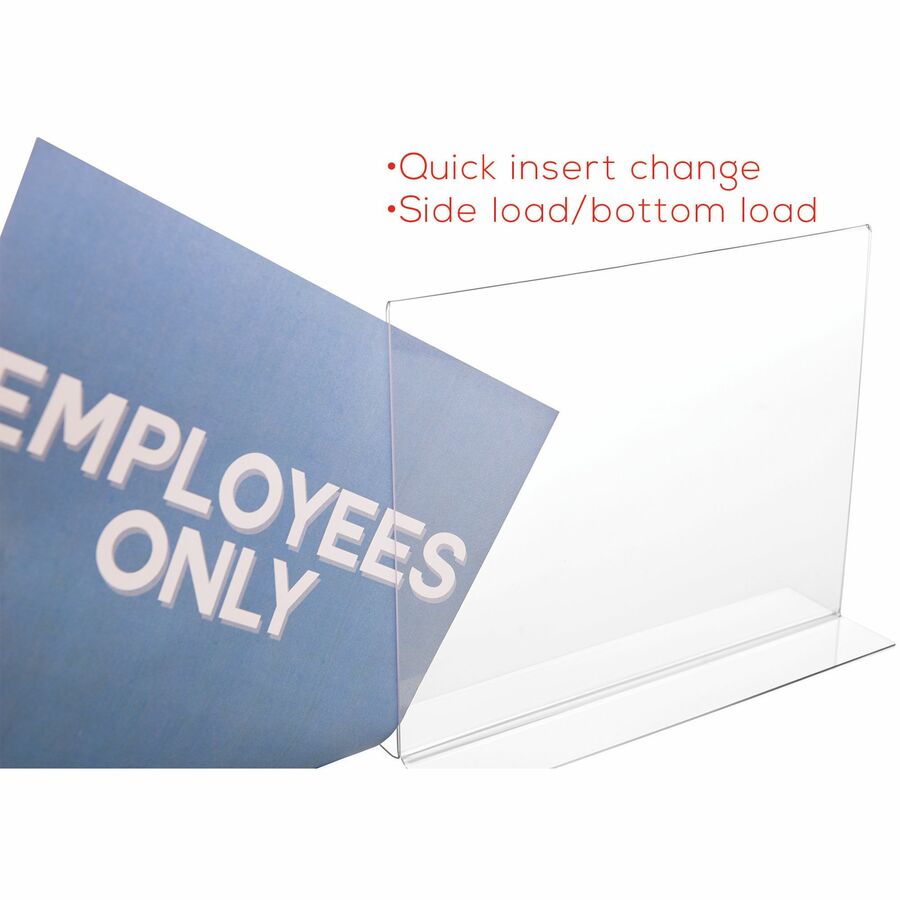 Classic Image Double-Sided Sign Holder, 11 x 8.5 Insert, Clear