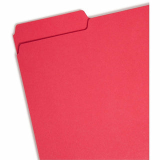 Interior File Folders, 1/3-Cut Tabs: Assorted, Letter Size, 0.75" Expansion, Assorted Colors, 100/Box