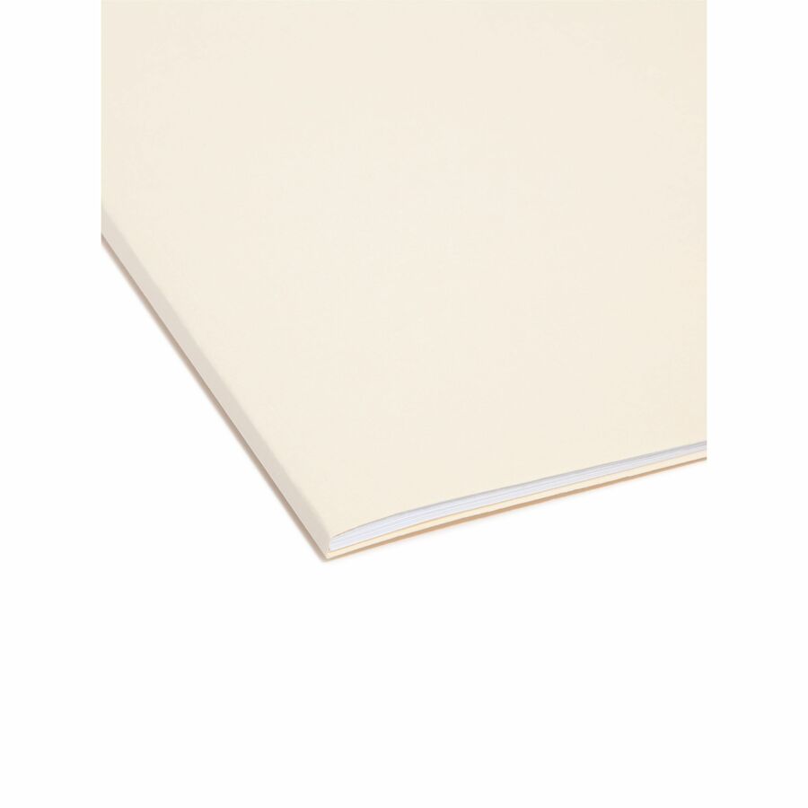 Interior File Folders, 1/3-Cut Tabs: Assorted, Letter Size, 0.75" Expansion, Manila, 100/Box