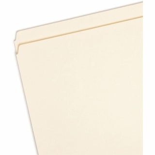 Manila File Folders, Straight Tabs, Letter Size, 0.75" Expansion, Manila, 100/Box