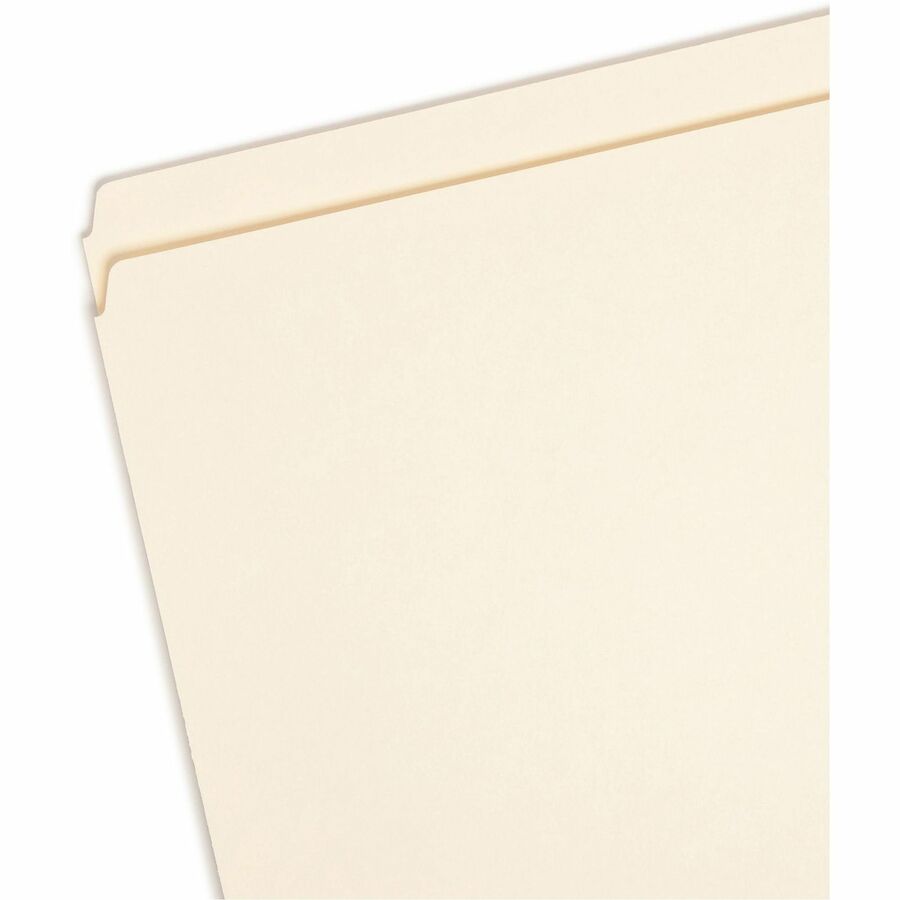 Manila File Folders, Straight Tabs, Letter Size, 0.75" Expansion, Manila, 100/Box