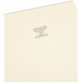 Manila File Folders, Straight Tabs, Letter Size, 0.75" Expansion, Manila, 100/Box