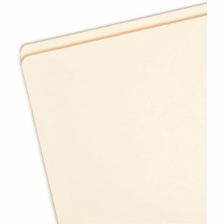 Reinforced Tab Manila File Folders, Straight Tabs, Letter Size, 0.75" Expansion, 11-pt Manila, 100/Box
