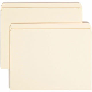 Reinforced Tab Manila File Folders, Straight Tabs, Letter Size, 0.75" Expansion, 11-pt Manila, 100/Box