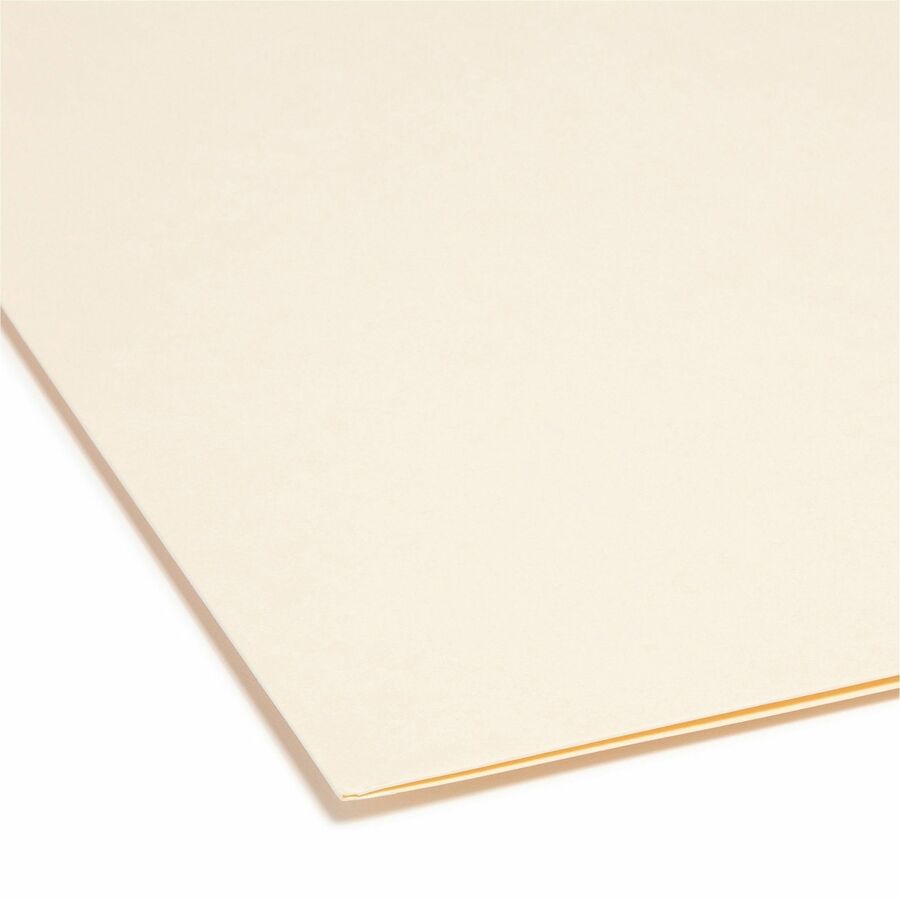 Top Tab File Folders with Inside Pocket, Straight Tabs, Letter Size, Manila, 50/Box