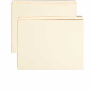 Top Tab File Folders with Inside Pocket, Straight Tabs, Letter Size, Manila, 50/Box