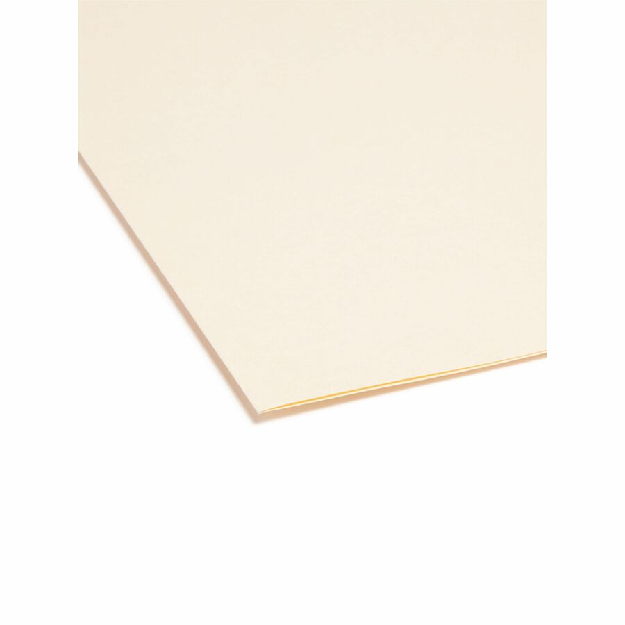 Reinforced Tab Manila File Folders, 1/2-Cut Tabs: Assorted, Letter Size, 0.75" Expansion, 11-pt Manila, 100/Box