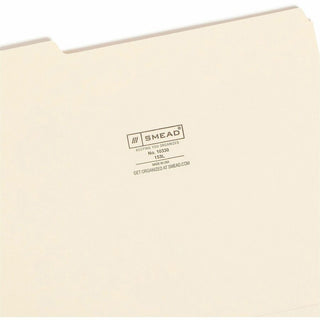 Manila File Folders, 1/3-Cut Tabs: Assorted, Letter Size, 0.75" Expansion, Manila, 100/Box