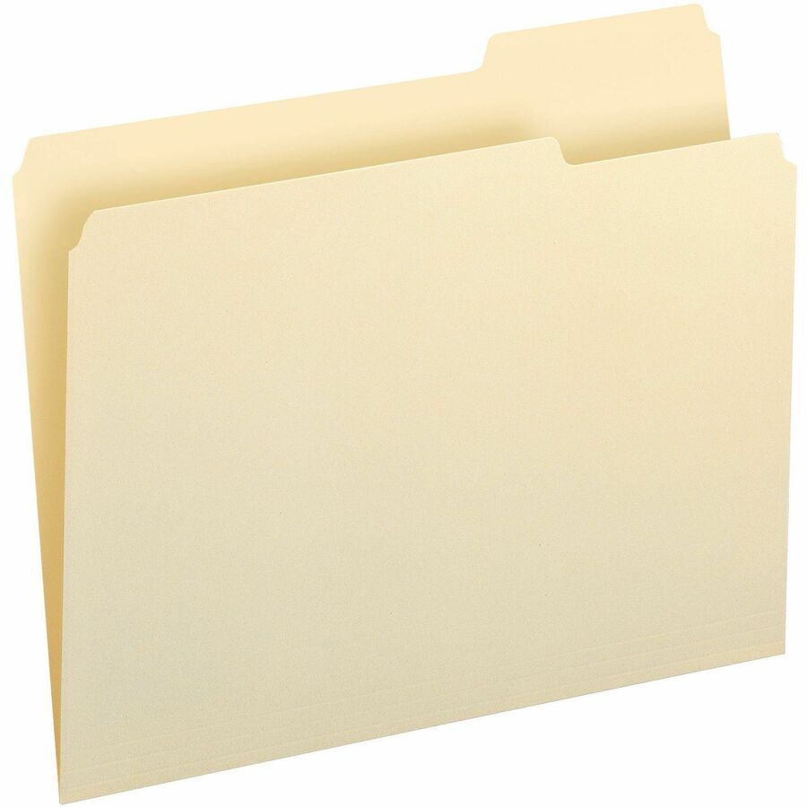 Manila File Folders, 1/3-Cut Tabs: Right Position, Letter Size, 0.75" Expansion, Manila, 100/Box