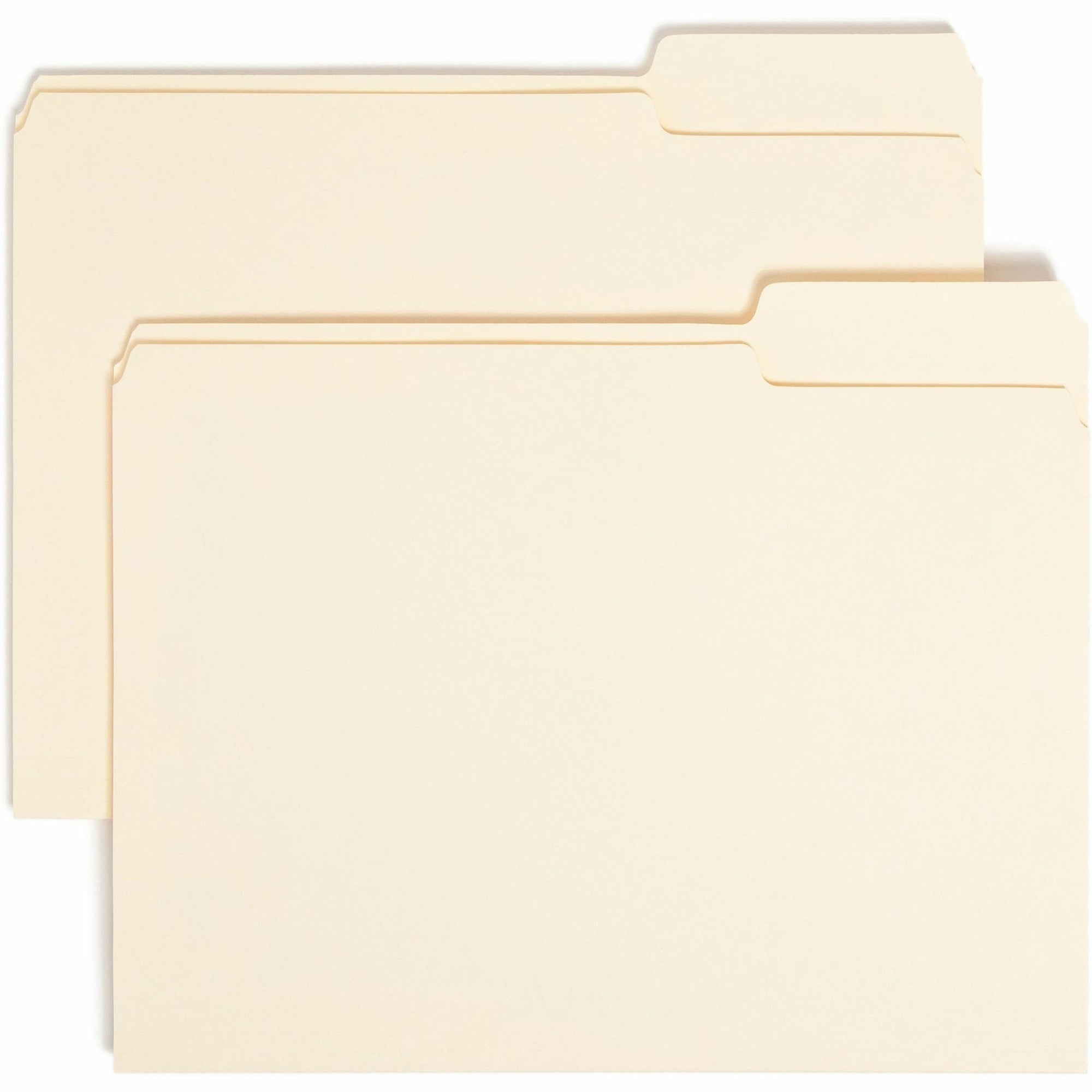 Manila File Folders, 1/3-Cut Tabs: Right Position, Letter Size, 0.75" Expansion, Manila, 100/Box