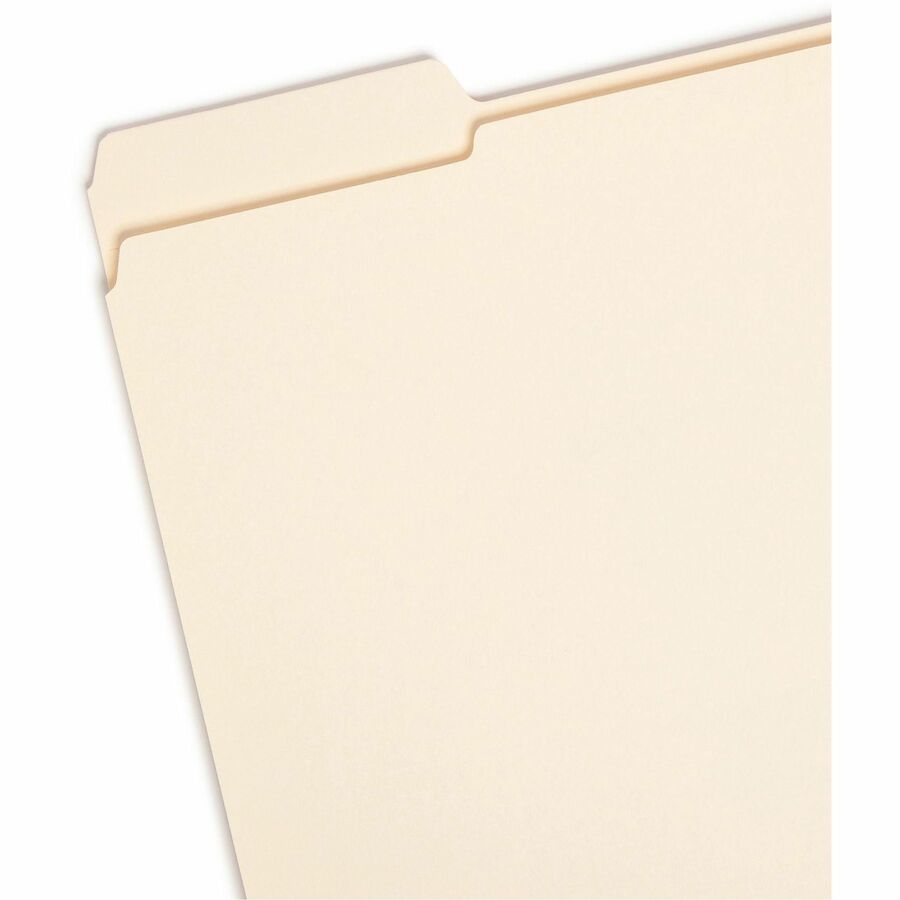 Reinforced Tab Manila File Folders, 1/3-Cut Tabs: Left Position, Letter Size, 0.75" Expansion, 11-pt Manila, 100/Box