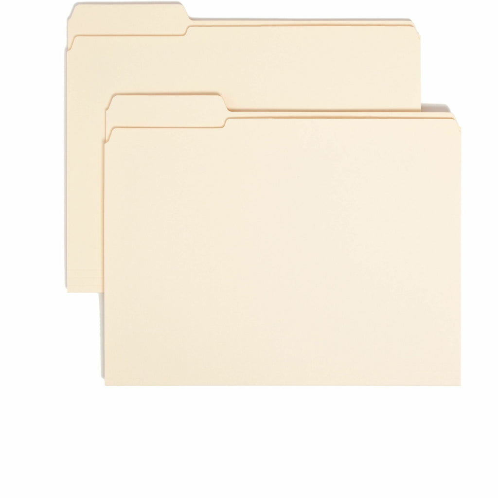Reinforced Tab Manila File Folders, 1/3-Cut Tabs: Left Position, Letter Size, 0.75" Expansion, 11-pt Manila, 100/Box