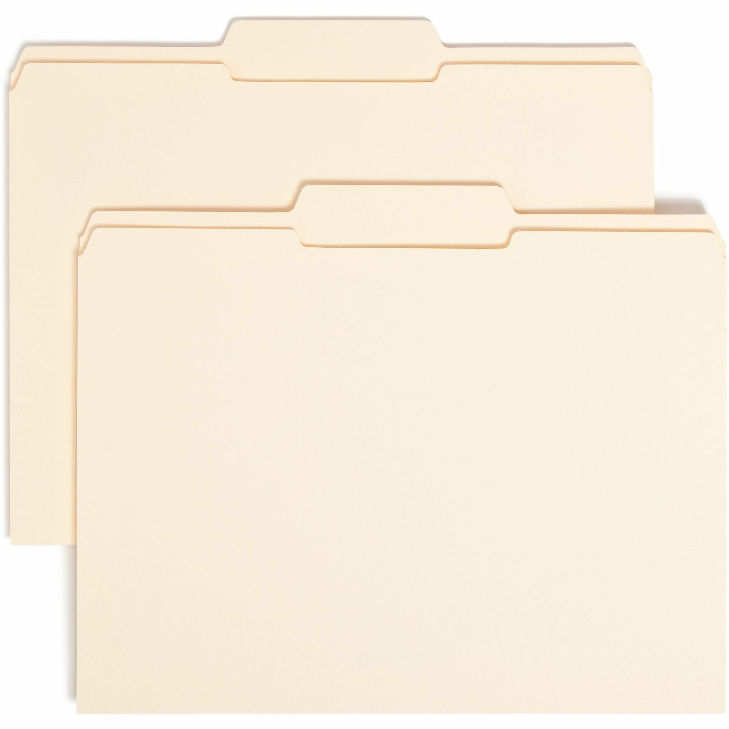 Reinforced Tab Manila File Folders, 1/3-Cut Tabs: Center Position, Letter Size, 0.75" Expansion, 11-pt Manila, 100/Box
