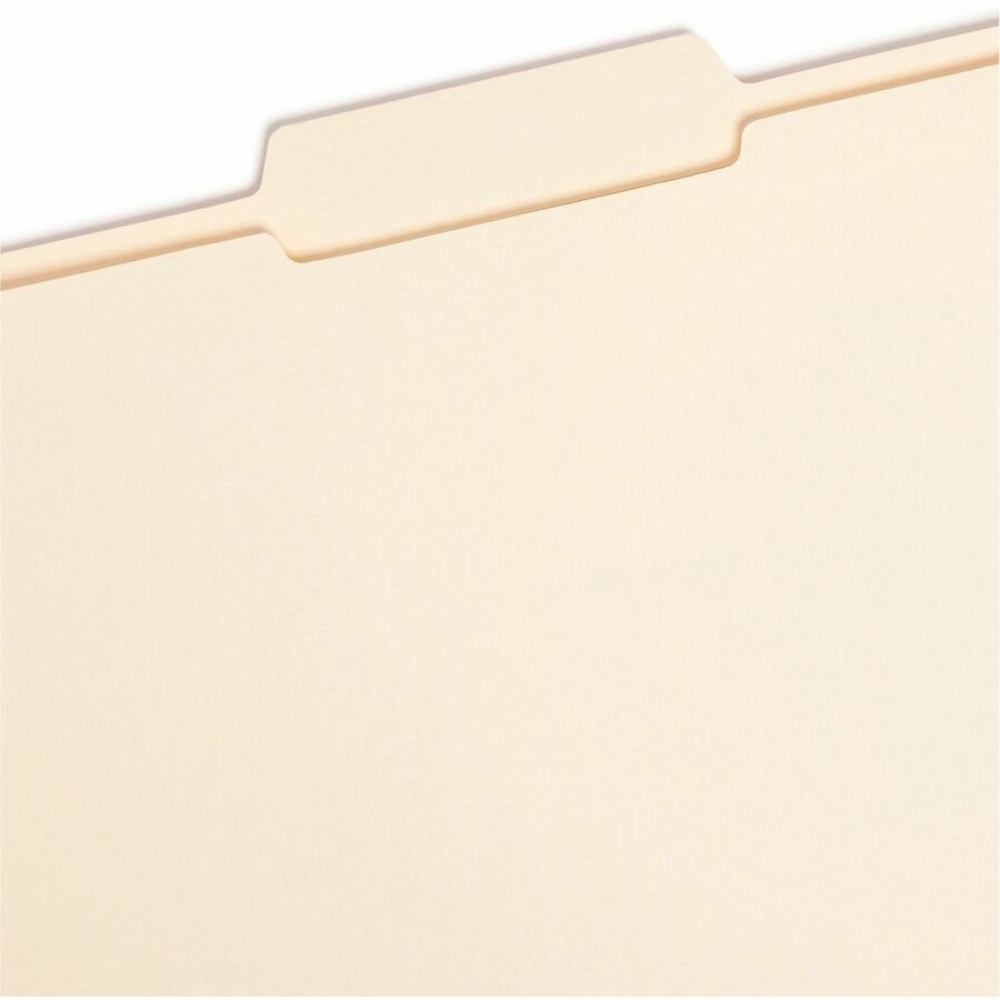 Reinforced Tab Manila File Folders, 1/3-Cut Tabs: Center Position, Letter Size, 0.75" Expansion, 11-pt Manila, 100/Box