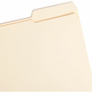 Reinforced Tab Manila File Folders, 1/3-Cut Tabs: Right Position, Letter Size, 0.75" Expansion, 11-pt Manila, 100/Box