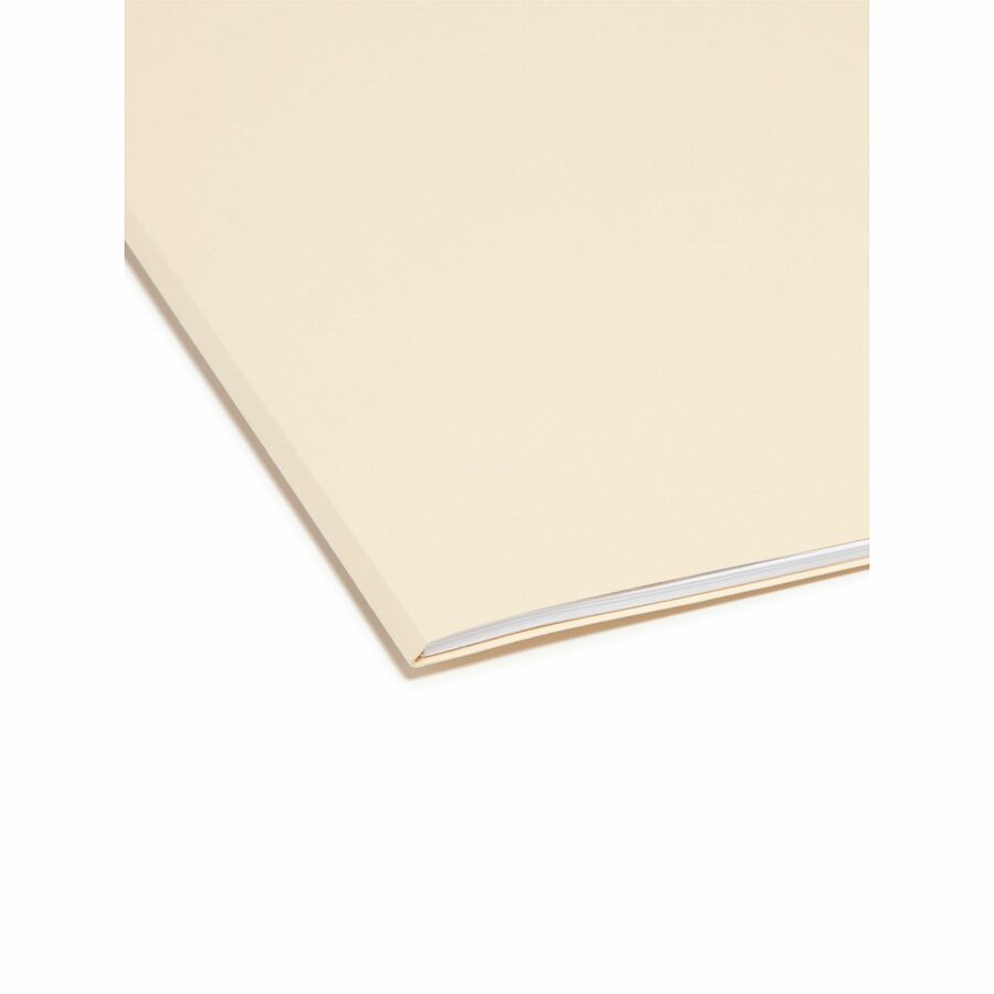 100% Recycled Manila Top Tab File Folders, 1/3-Cut Tabs: Assorted, Letter Size, 0.75" Expansion, Manila, 100/Box