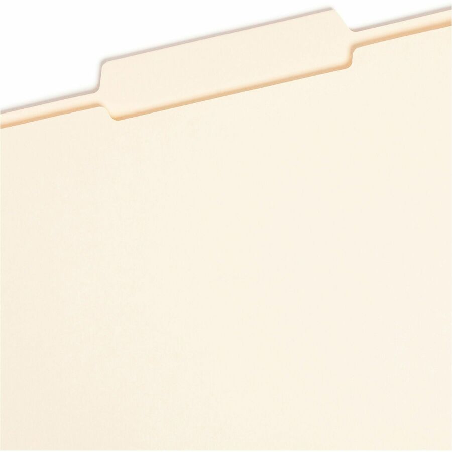 Reinforced Guide Height File Folders, 2/5-Cut Tabs: Right of Center Position, Letter Size, 0.75" Expansion, Manila, 100/Box